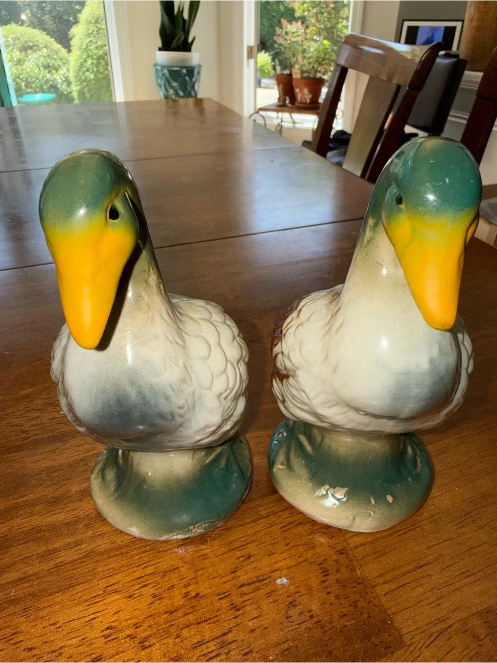 Ducks Pair of Vintage Ceramic Mallards